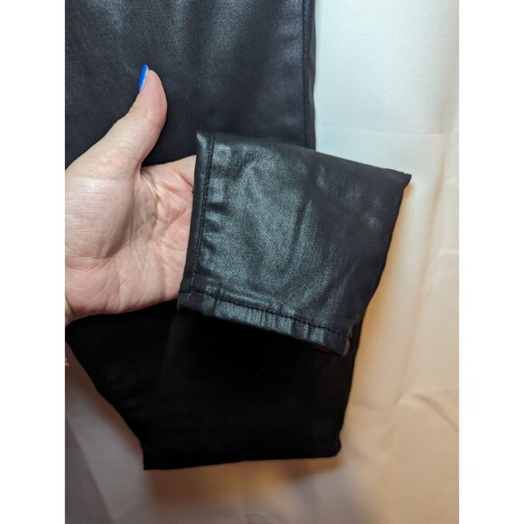 Kut From The Kloth Mia High Rise Skinny Coated Black Jeans Ladies 6 - Picture 7 of 16